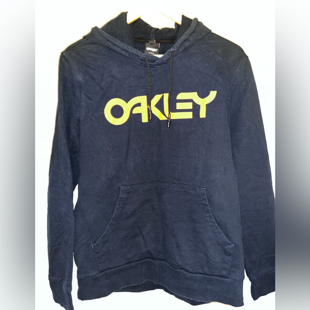 Oakley navy and orange hoodie men’s extra large